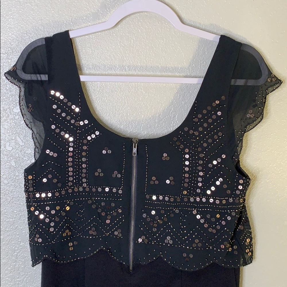 American Eagle Gray Sequin Dress, Medium - Picture 2 of 8